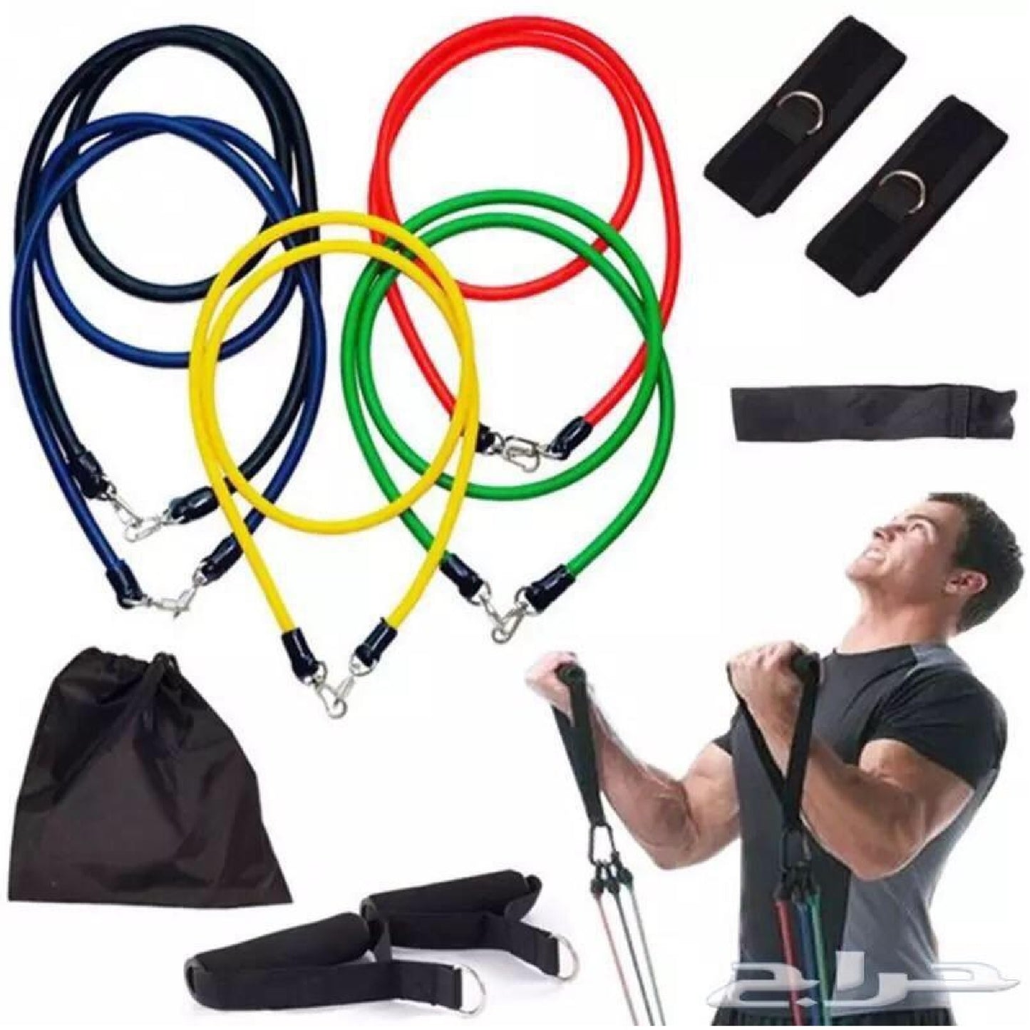 Combo Fitness Rueda + Bandas Elasticas