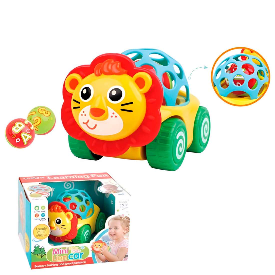 Sonajero Carro Leon Juguete Interactivo