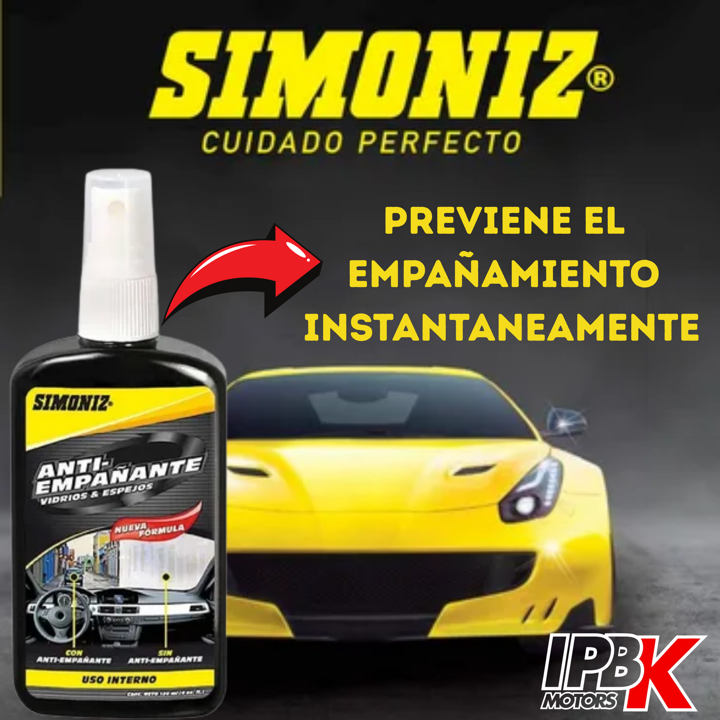 Antiempañante simoniz moto carro cristal