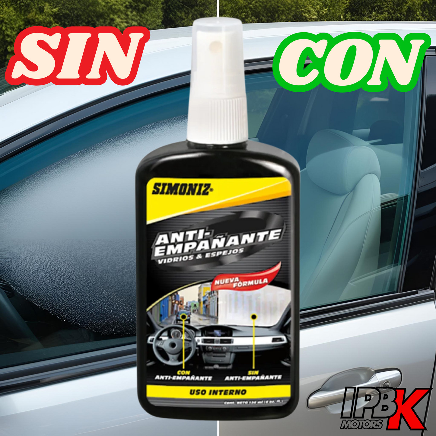 Antiempañante simoniz moto carro cristal